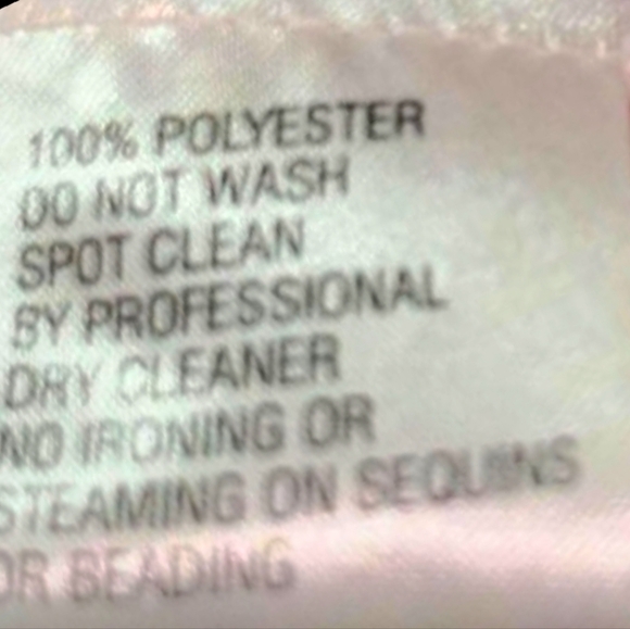 Tiffany Designs Satin Blush Floral Strapless Mermaid Formal Gown Sequins Size 8 - Picture 12 of 15